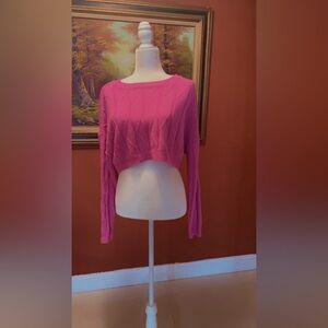 106.SHEIN Women's Solid Fit Cropped Sweater